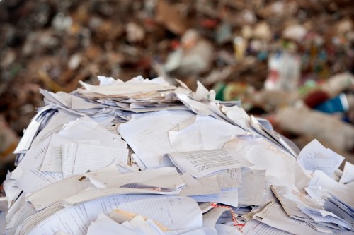 Variety of items being cleared from a flat